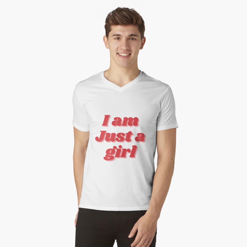 Vista previa del artículo con la obra «Camiseta de cuello en V», diseñado y vendido por girlstrend.