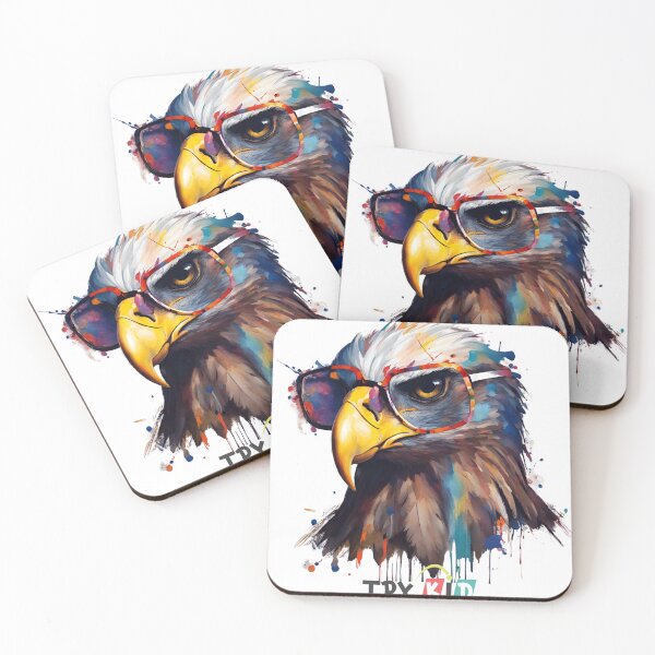 Item preview, Eagle with Glasses and Paint Colors TRYKID Logo - Unique Art Youth Apparel designed and sold by TRYKID.