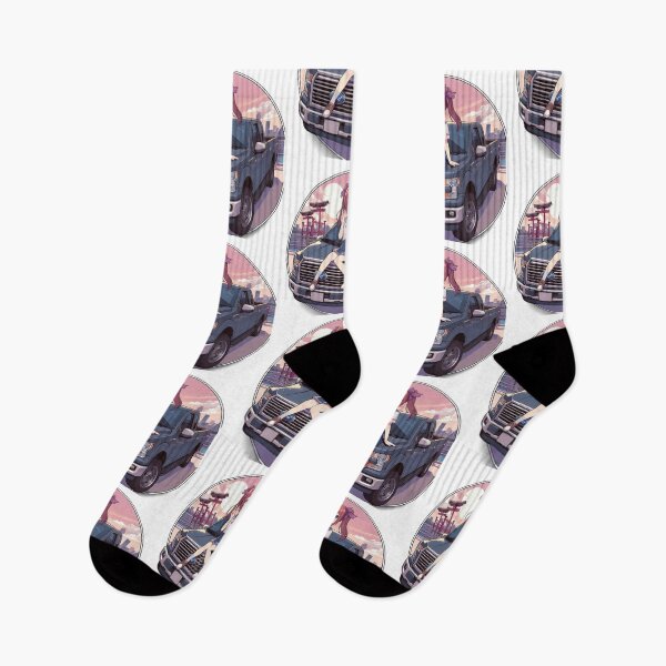 Item preview, Schoolgirl anime sitting on a truck. designed and sold by ArtandSmile.