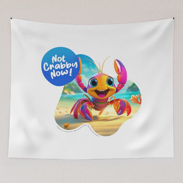 Item preview, Not Crabby Now! - 3D Illustration designed and sold by SAVEUSWOW.