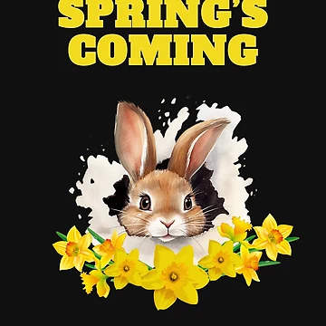 Artwork thumbnail, Winter Rabbit Spring's Coming by AlienOccupation