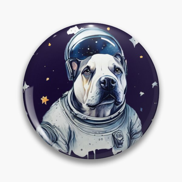 Item preview, Dogo Argentino astronaut in space designed and sold by Astralia.