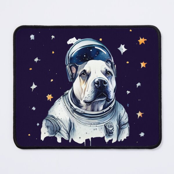 Item preview, Dogo Argentino astronaut in space designed and sold by Astralia.