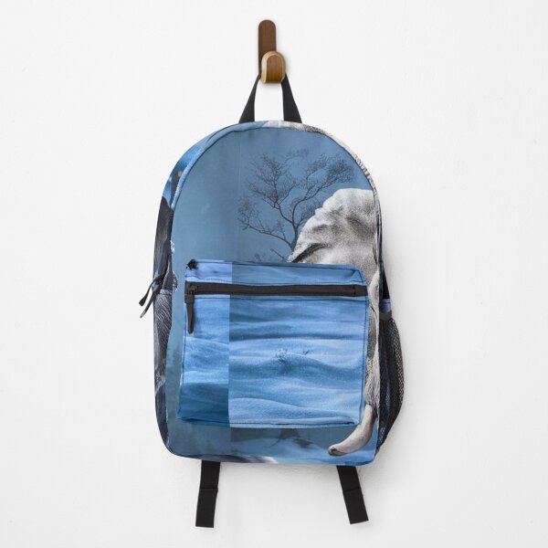 Item preview, Elephant Portrait. snow scene designed and sold by ElephantVibes.