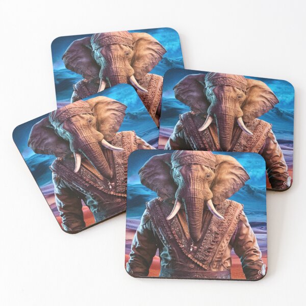 Item preview, Elephant Portrait. dessert elephant, elephant person designed and sold by ElephantVibes.