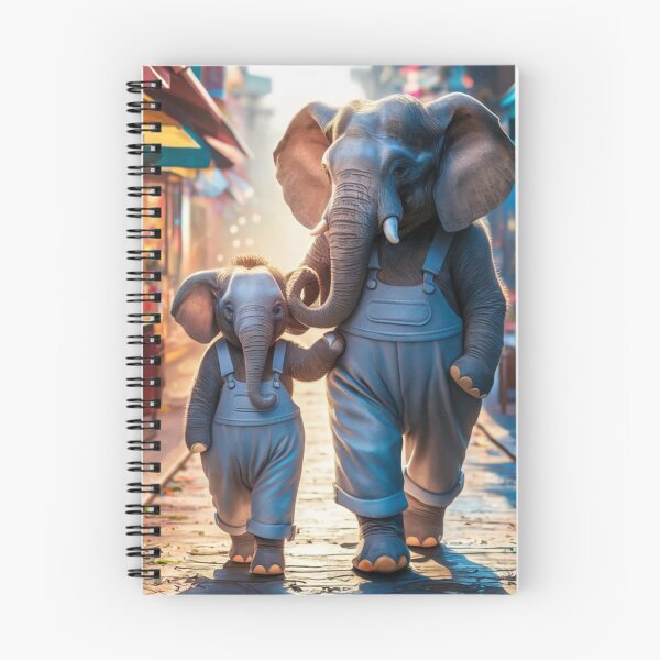 Item preview, Elephant Portrait. elephant person, walking down the street designed and sold by ElephantVibes.