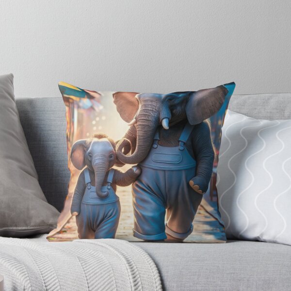 Item preview, Elephant Portrait. elephant person, walking down the street designed and sold by ElephantVibes.
