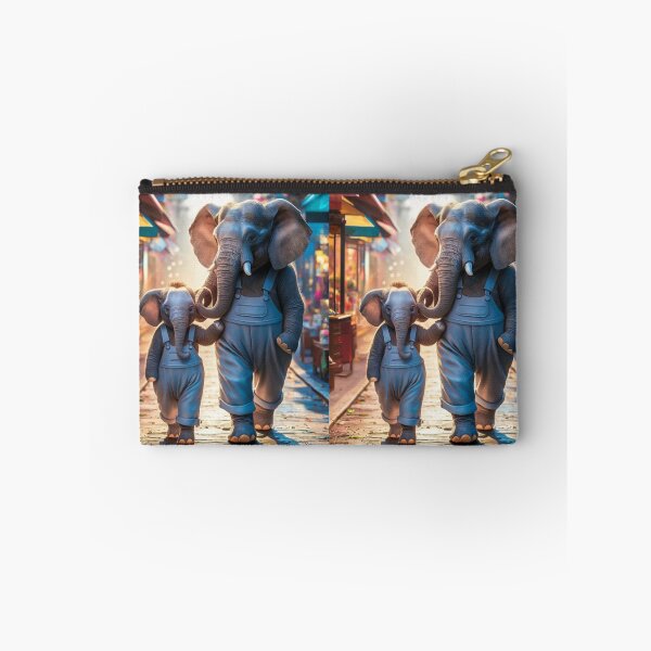 Item preview, Elephant Portrait. elephant person, walking down the street designed and sold by ElephantVibes.