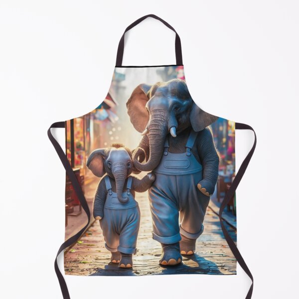 Item preview, Elephant Portrait. elephant person, walking down the street designed and sold by ElephantVibes.