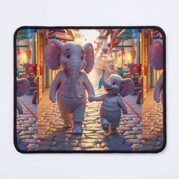 Item preview, Elephant Portrait. elephant person, walking down the street designed and sold by ElephantVibes.