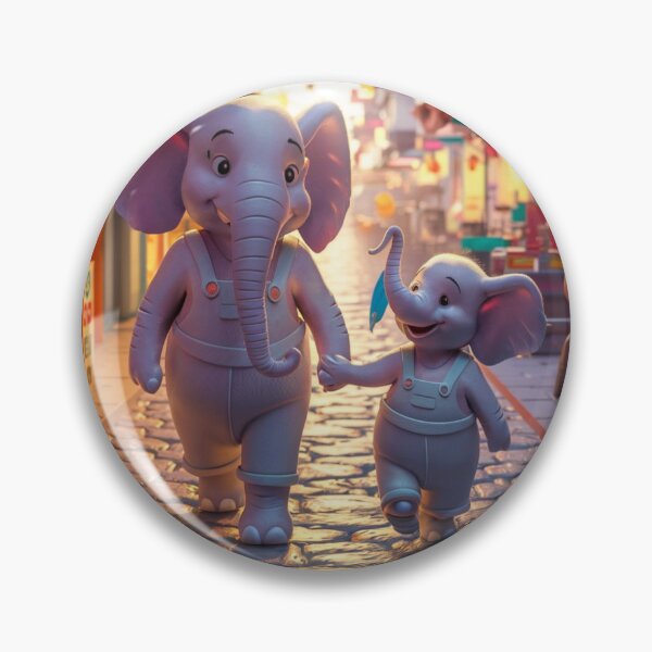 Item preview, Elephant Portrait. elephant person, walking down the street designed and sold by ElephantVibes.