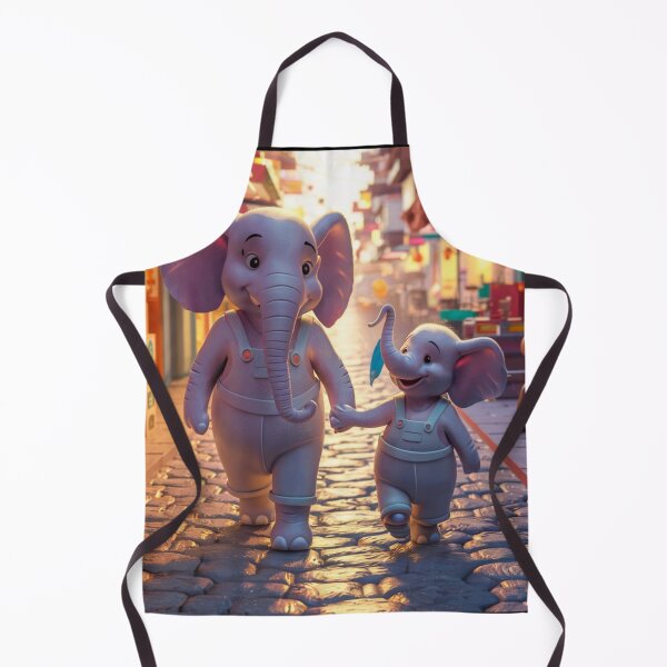 Item preview, Elephant Portrait. elephant person, walking down the street designed and sold by ElephantVibes.