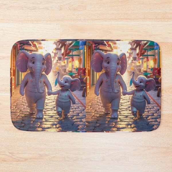 Item preview, Elephant Portrait. elephant person, walking down the street designed and sold by ElephantVibes.