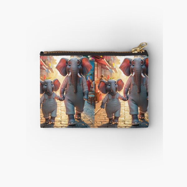 Item preview, Elephant Portrait. elephant person, walking down the street designed and sold by ElephantVibes.