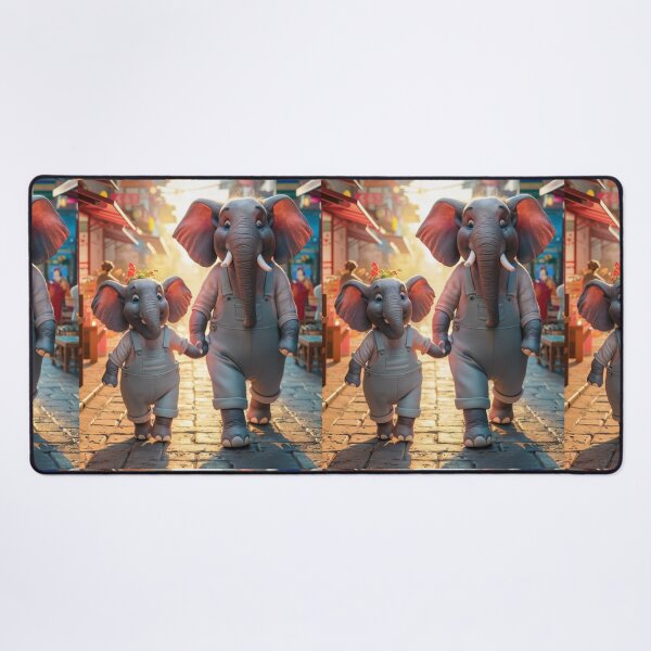 Item preview, Elephant Portrait. elephant person, walking down the street designed and sold by ElephantVibes.