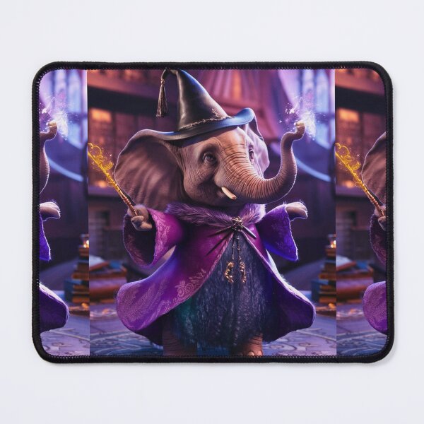 Item preview, Elephant Portrait. whimsical wizard designed and sold by ElephantVibes.