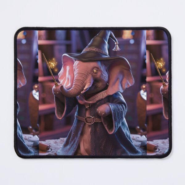 Item preview, Elephant Portrait. whimsical wizard designed and sold by ElephantVibes.