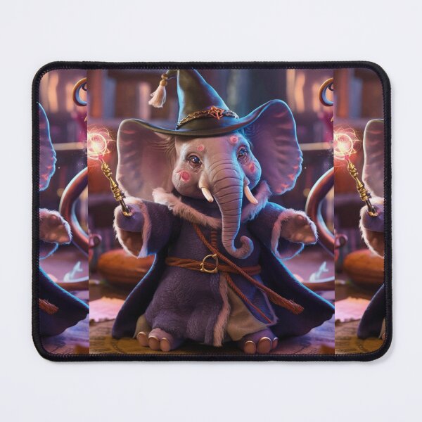 Item preview, Elephant Portrait. whimsical wizard designed and sold by ElephantVibes.