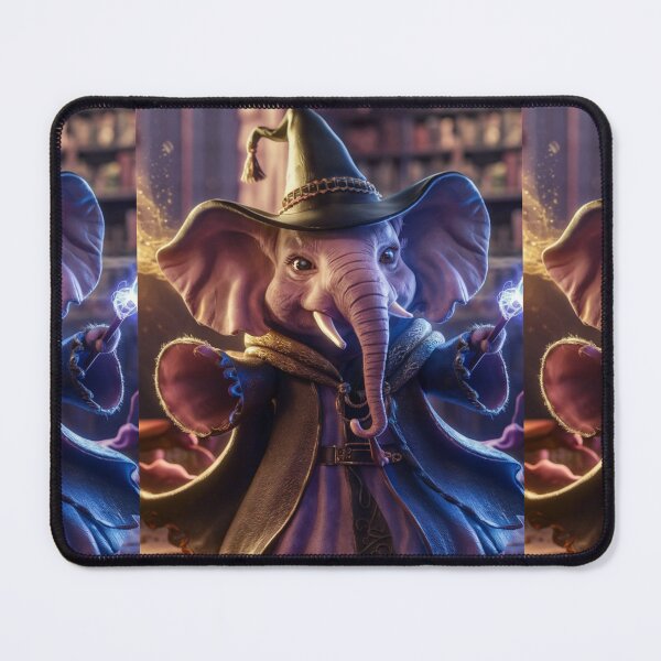 Item preview, Elephant Portrait. whimsical wizard designed and sold by ElephantVibes.