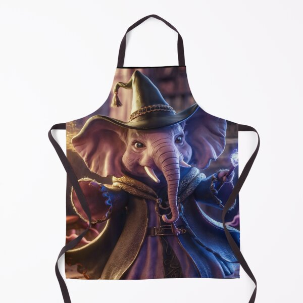 Item preview, Elephant Portrait. whimsical wizard designed and sold by ElephantVibes.