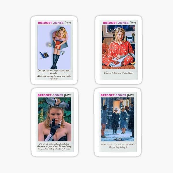 Artikel-Vorschau von Bridget Jones's Diary Sticker Set / T-Shirt, designt und verkauft von Designsleashed.