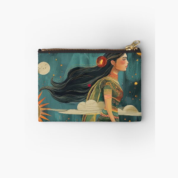 Item preview, woman indian riding rocket  designed and sold by Rockwpapart.