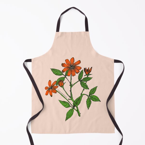 Item preview, Orange Pompon Rose Bloom Single 1-7 Petals Almost Flat designed and sold by Rachael Taylor.