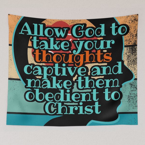 Item preview, Allow God to take your thoughts captive classic t-shirts by Belle Treasure Chest designed and sold by Luetta  Stuger- Fleming.