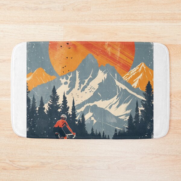 Item preview, cycling in mountain sunset  designed and sold by Rockwpapart.