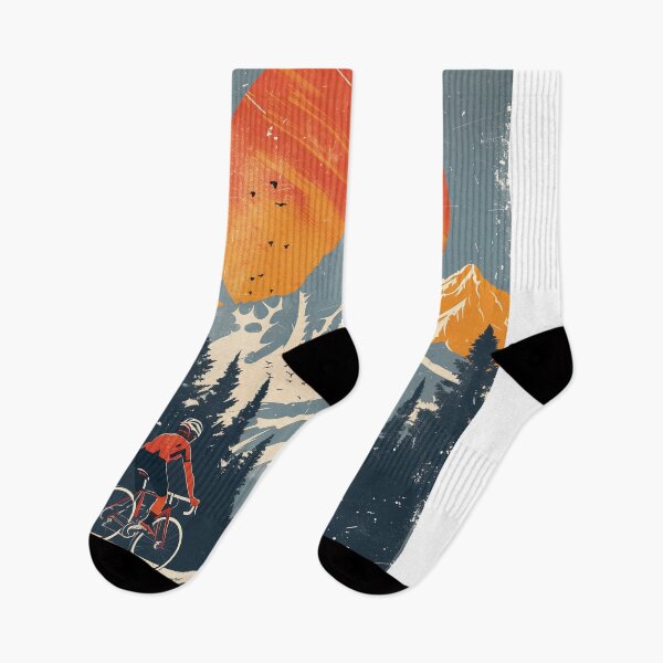 Item preview, cycling in mountain sunset  designed and sold by Rockwpapart.