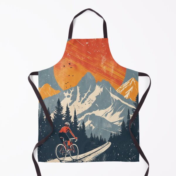 Item preview, cycling in mountain sunset designed and sold by Rockwpapart.