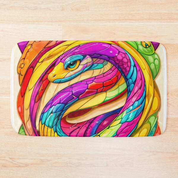 Item preview, Rainbow snake designed and sold by Iiibear888.