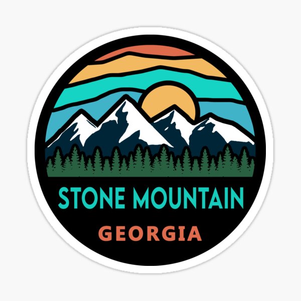 Stone Mountain Georgia Nature Scene Sticker