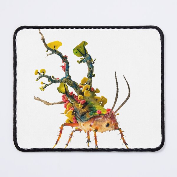 Item preview, Entomogarden: Where Nature Unfurls - Mushroom Sprout from Insect Art designed and sold by olademar.