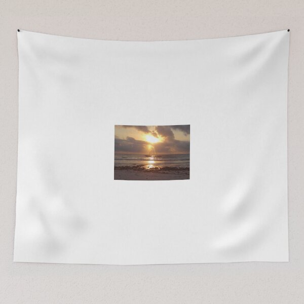 Item preview, the sunrise between two wooden dhows designed and sold by exploramum.
