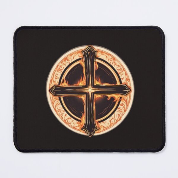 Item preview, Holy Flames Cross designed and sold by SaltOfEarth.