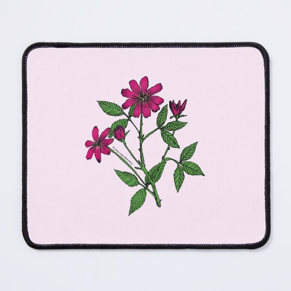 Item preview, Deep Pink Pompon Rose Bloom Single 1-7 Petals Almost Flat designed and sold by Rachael Taylor.