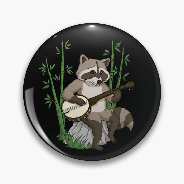 Aperçu de l'œuvre Raccoon Playing Banjo Bluegrass Music Raccoon Banjo Gear créée et vendue par DynamicDesign.