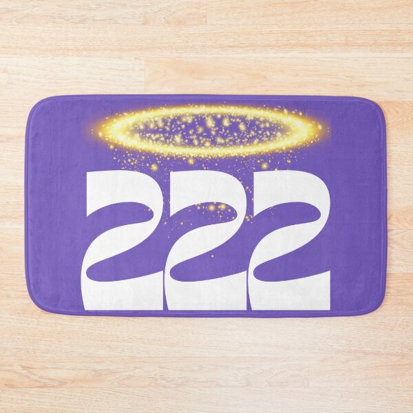 Item preview, Angel number 222 - white numbers with a gold halo designed and sold by PrettyPinkSkies.