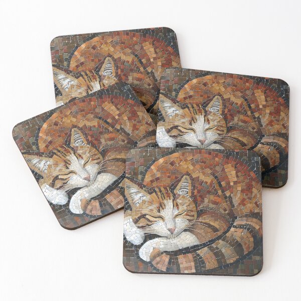Item preview, Adorable cat mosaic print designed and sold by dcrc.