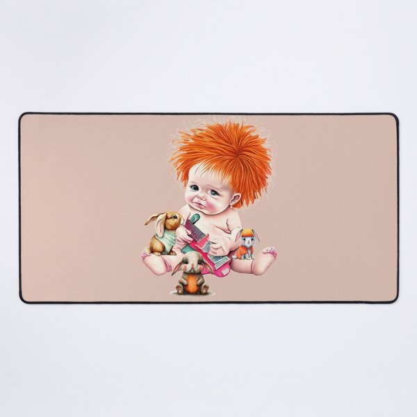 Item preview, Redhead baby with guitar and rabbits designed and sold by Artbellachi.