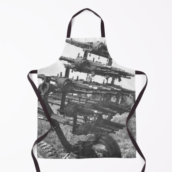 Item preview, WW2 - Improvised Soviet Anti-Air Weapon - Captured German MG 34's - Black and White Photographic Print designed and sold by TheHappyK.