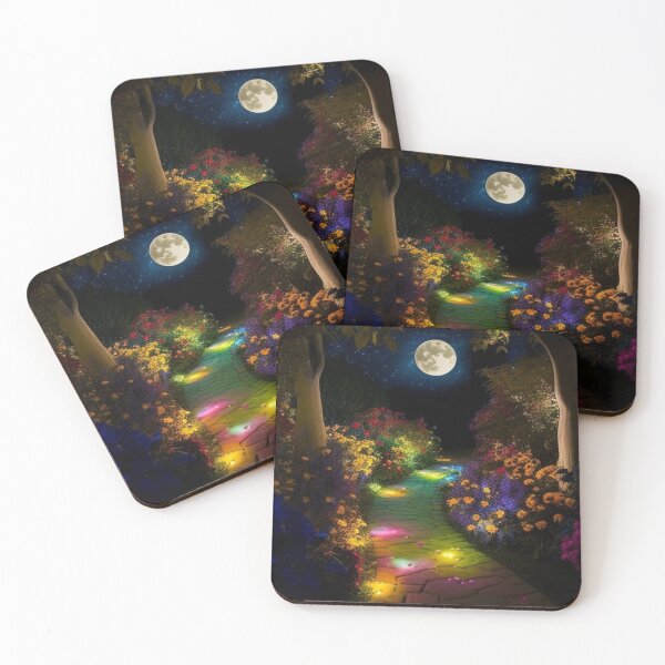 Item preview, Moonlit Sonata Along the Floral Promenade designed and sold by dreamboundarts.
