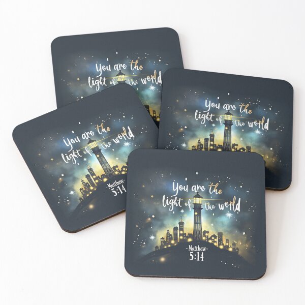 Item preview, Matthew 5:14 - Light of the world - Bible verse sticker designed and sold by Mephisto696.