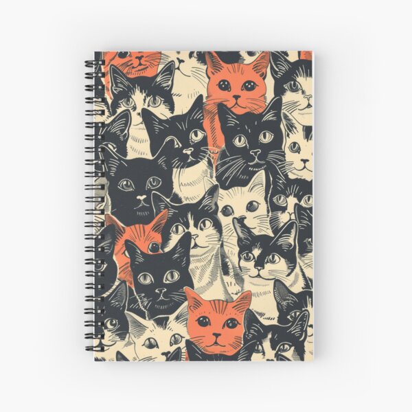 Item preview, Adorable Vintage Art Cute Cats Kittens Retro Pattern designed and sold by LVTFCOarts.