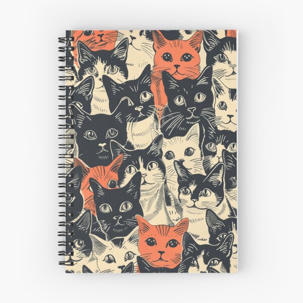 Item preview, Adorable Vintage Art Cute Cats Kittens Retro Pattern designed and sold by LVTFCOarts.