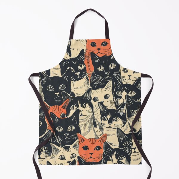 Item preview, Adorable Vintage Art Cute Cats Kittens Retro Pattern designed and sold by LVTFCOarts.