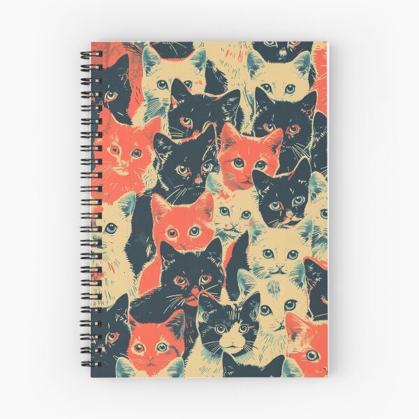 Item preview, Vintage Art Cute Cat Kittens Pattern Graphic Adorable designed and sold by LVTFCOarts.