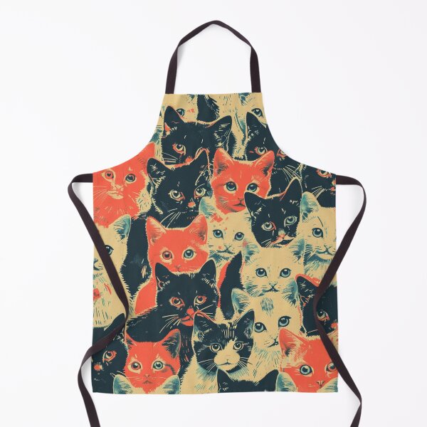 Item preview, Vintage Art Cute Cat Kittens Pattern Graphic Adorable designed and sold by LVTFCOarts.