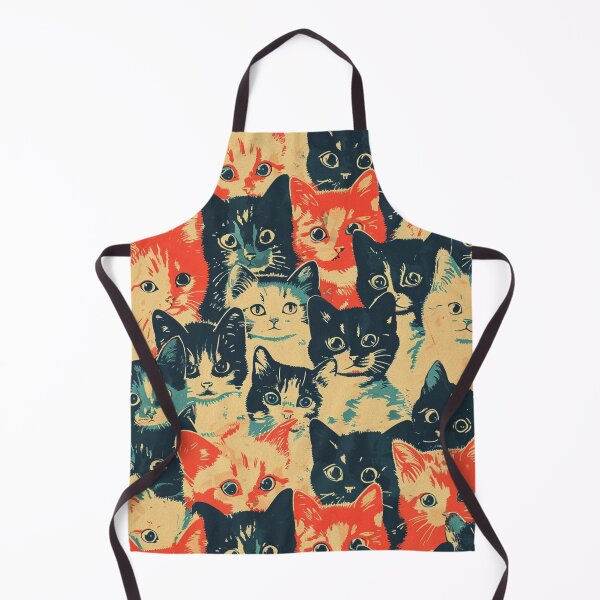 Item preview, Vintage Graphic Art Cute Cat Kittens Pattern Adorable designed and sold by LVTFCOarts.